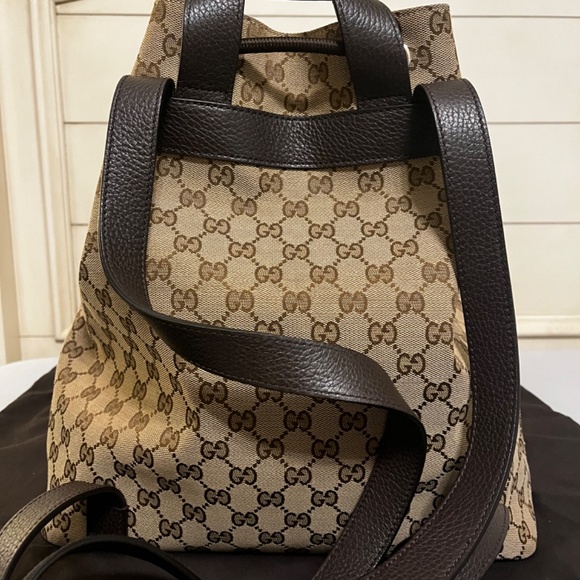Gucci Monogram GG Drawstring Backpack - Picture 4 of 7